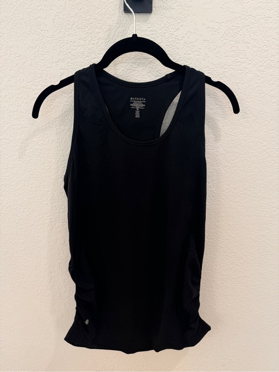 Athleta Tops - Athleta Black Ruched Racerback Tank Top
